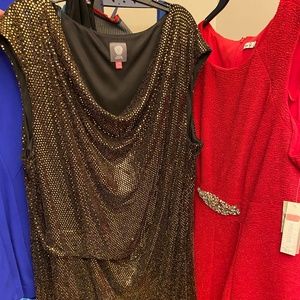 Gold shimmering dress
